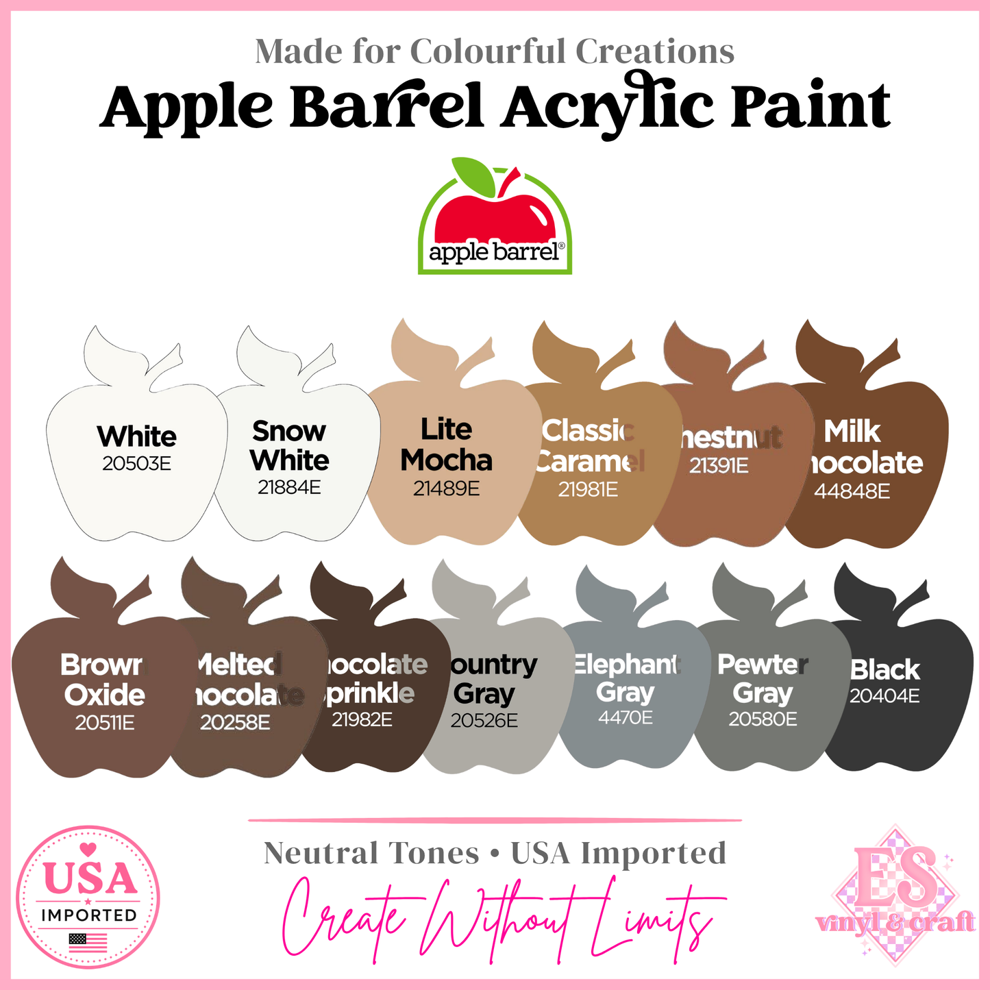 Apple Barrel Acrylic Paint 2oz (Made in the USA)