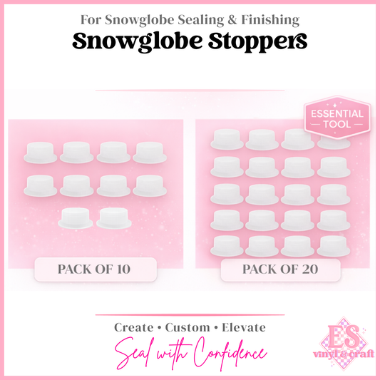 Snowglobe Stoppers (Pack of 10 or Pack of 20)