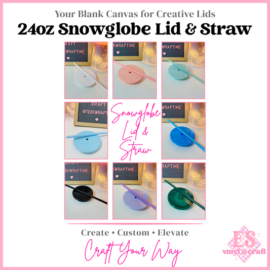Snowglobe Lid and Straw