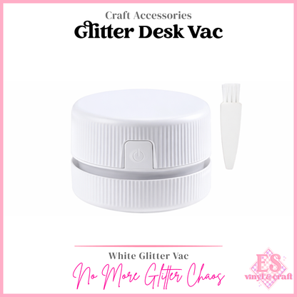 The Glitter Vac / Mini Desk Vac (Pink, Purple or White Option)