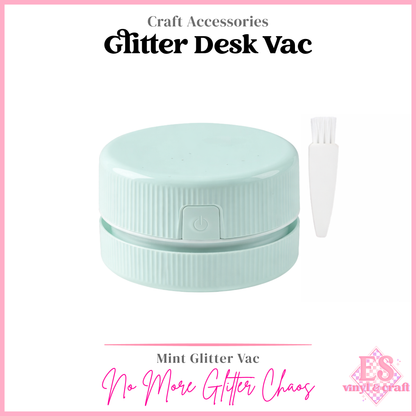 The Glitter Vac / Mini Desk Vac (Pink, Purple or White Option)