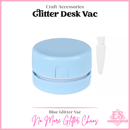The Glitter Vac / Mini Desk Vac (Pink, Purple or White Option)