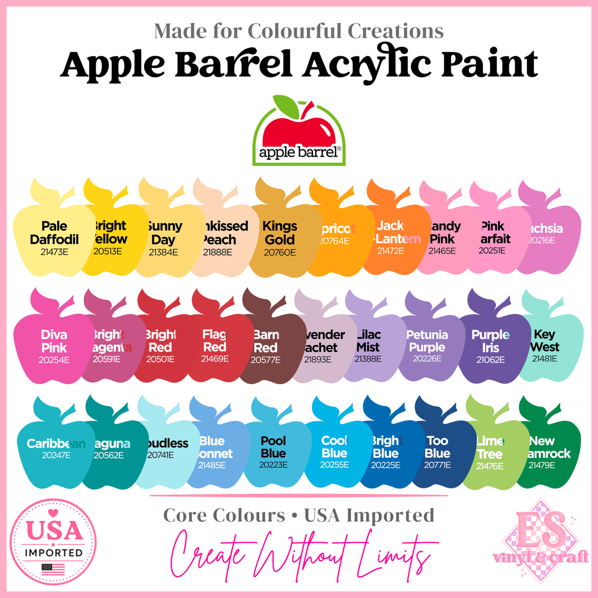 Apple Barrel Acrylic Paint 2oz (Made in the USA)