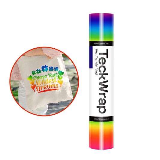 PU Rainbow Stripes HTV
