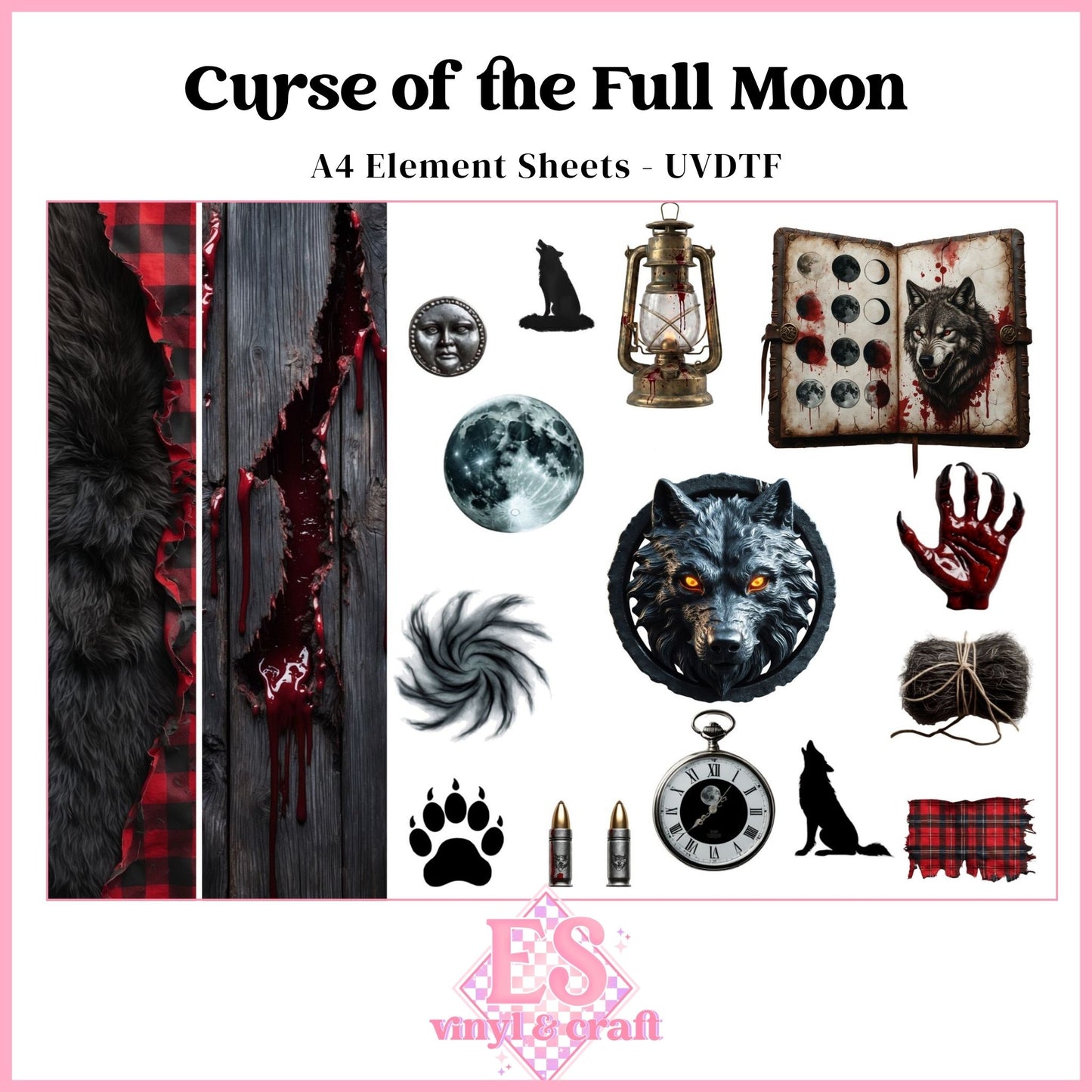 Curse of the Full Moon - UVDTF Element Sheet
