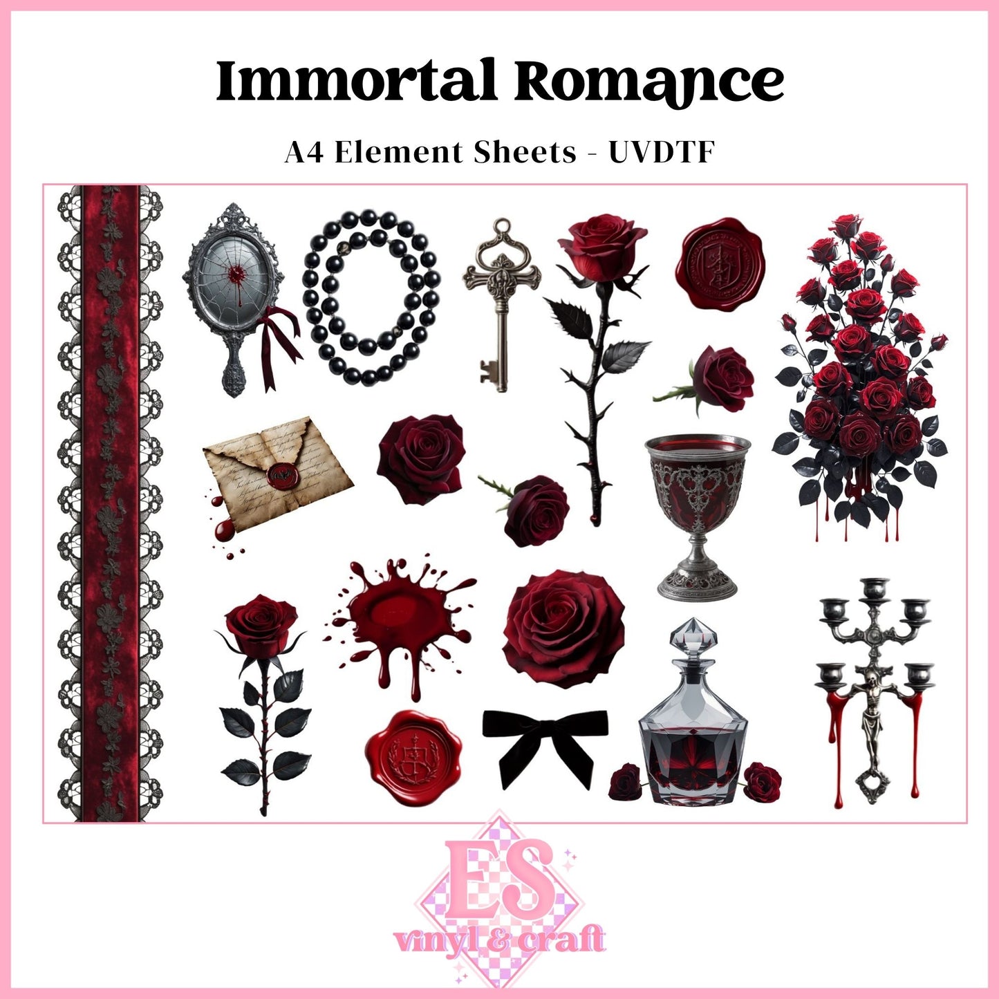 Immortal Romance - UVDTF Element Sheet