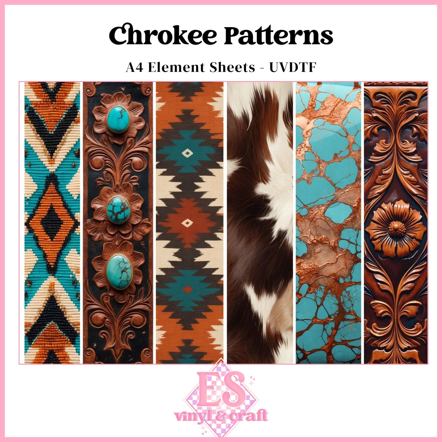 Cherokee Patterns - UVDTF Element Sheet