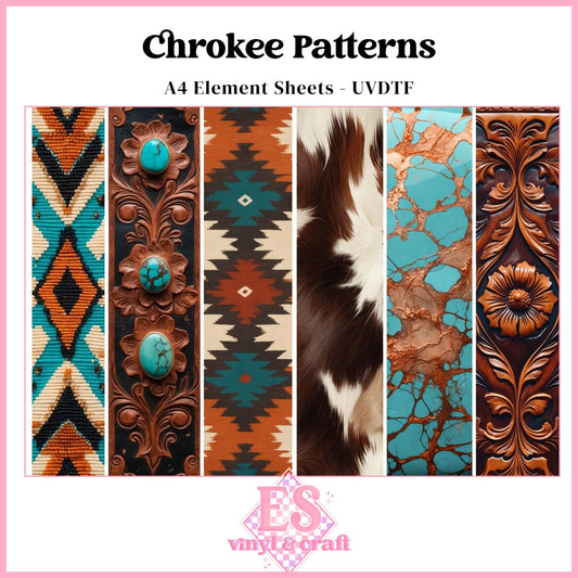 Cherokee Patterns - UVDTF Element Sheet