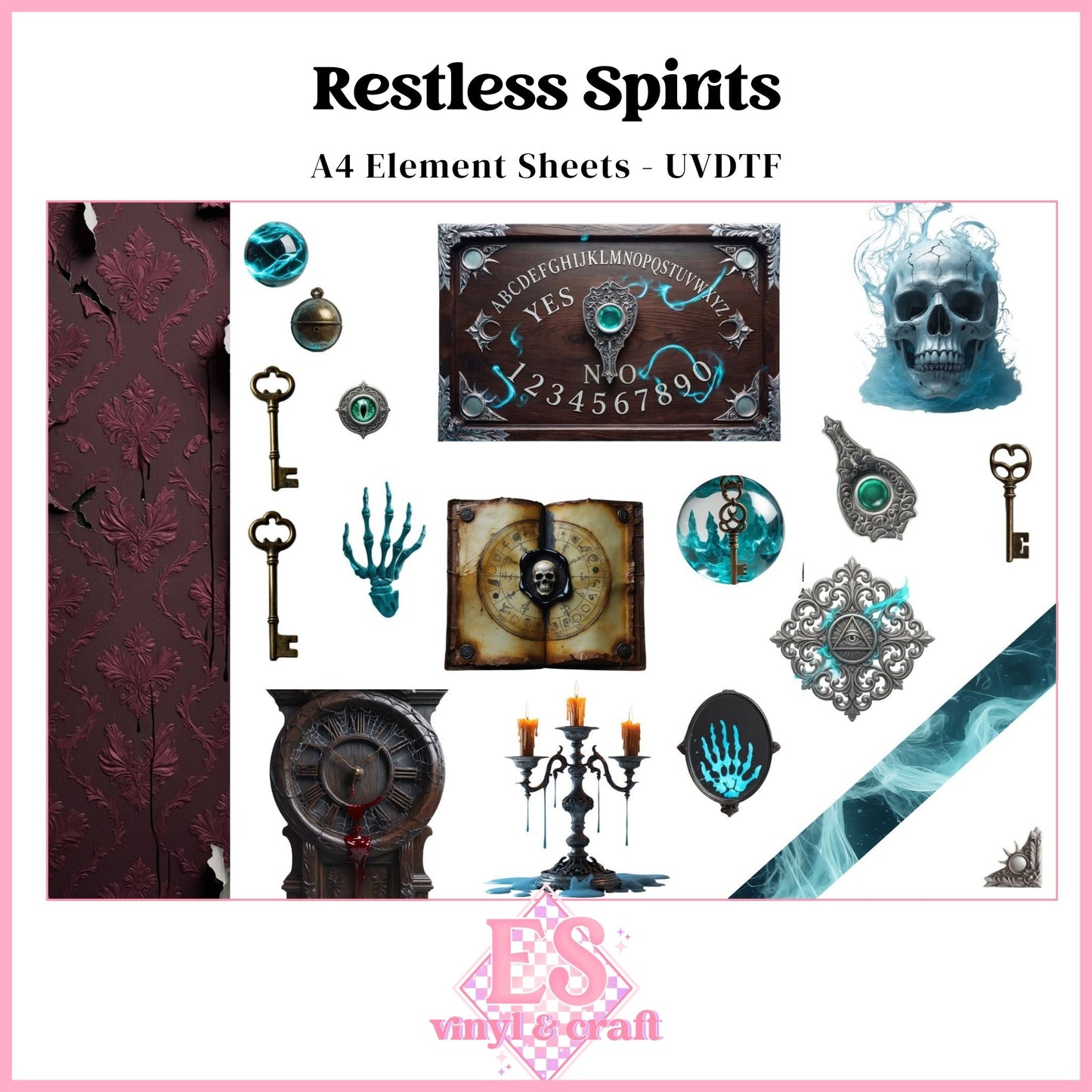 Restless Spirits - UVDTF Element Sheet