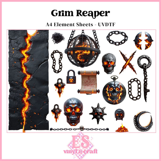 Grim Reaper - UVDTF Element Sheet