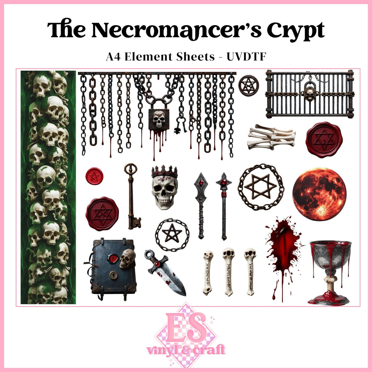 The Necromancer's Crypt - UVDTF Element Sheet