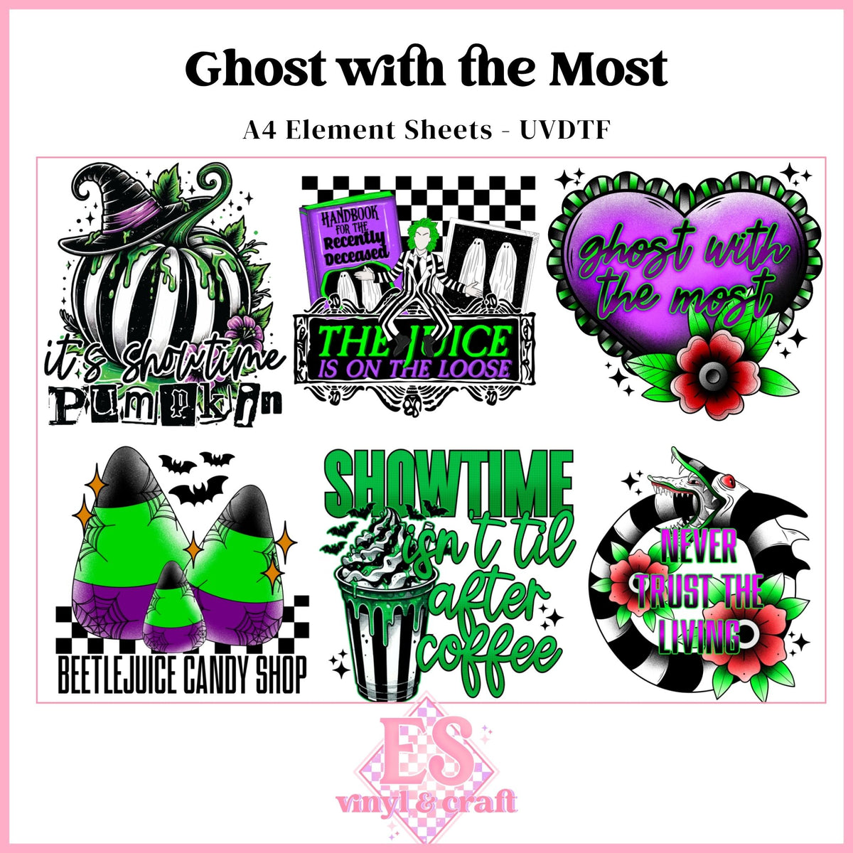Ghost with the Most - UVDTF Element Sheet