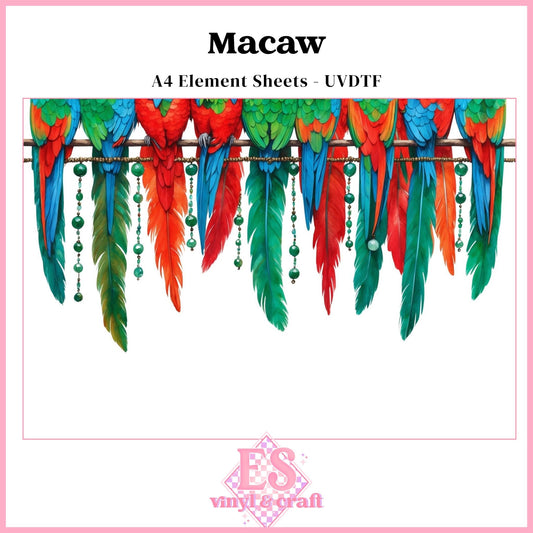 Macaw - UVDTF Element Sheet