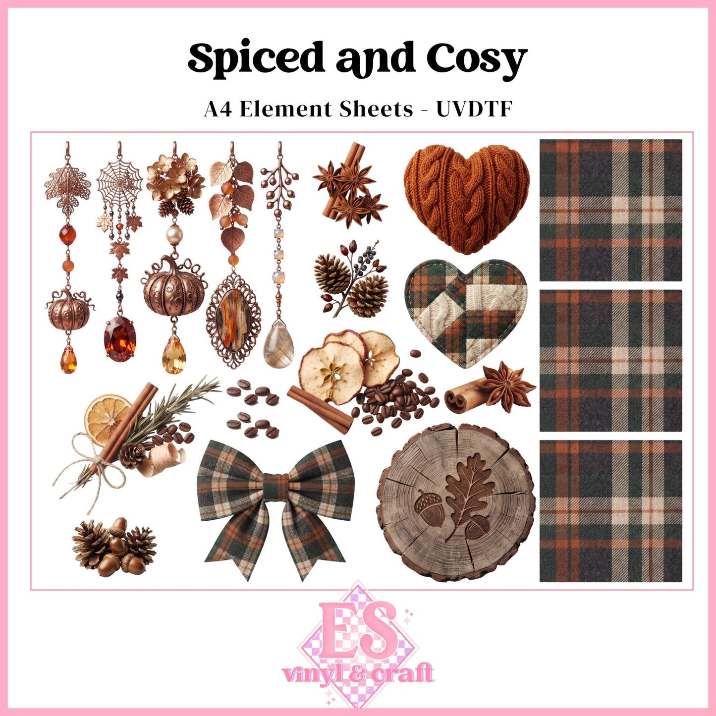 Spice and Cosy - UVDTF Element Sheet