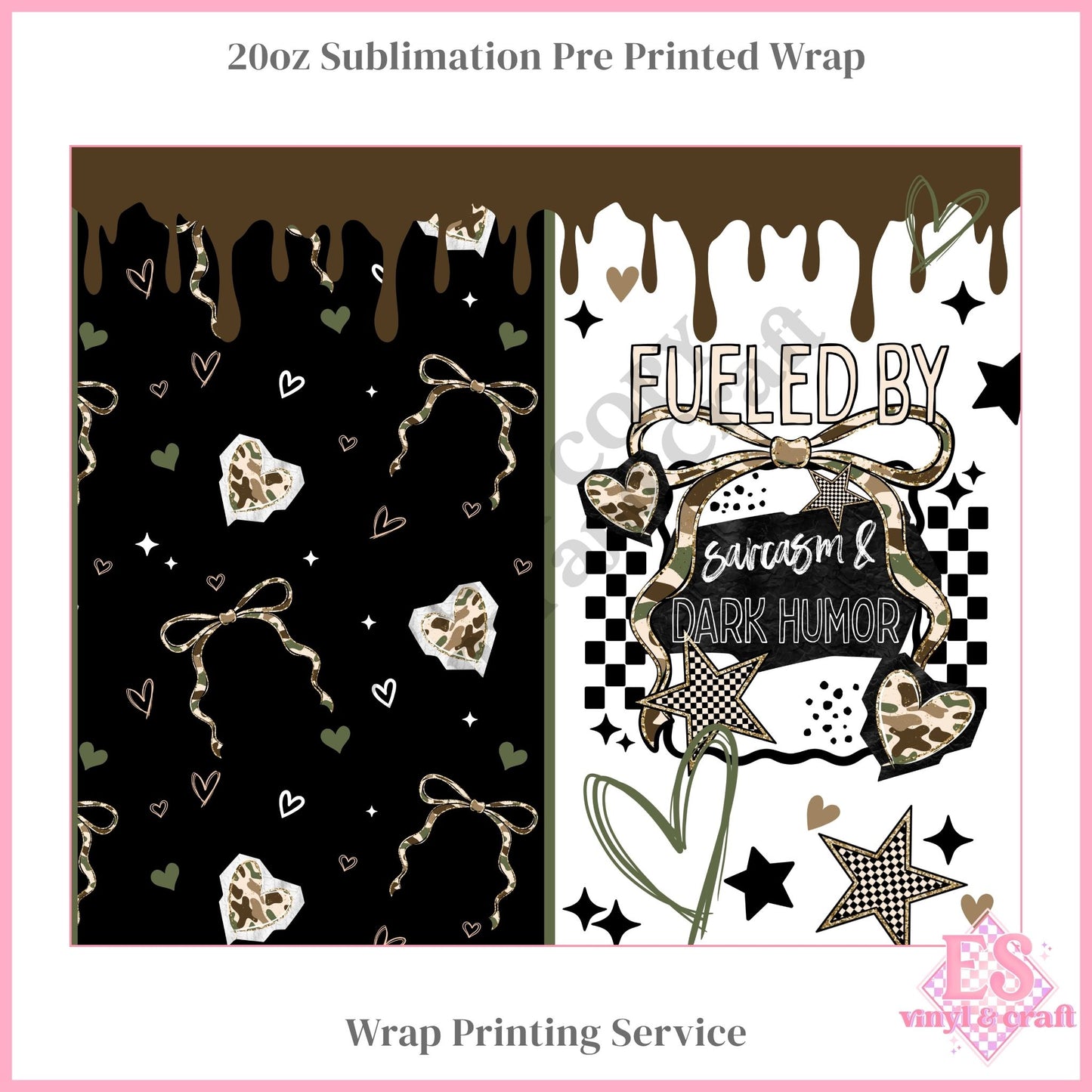 Dark Humour - Full 20oz Tumbler Sublimation Print