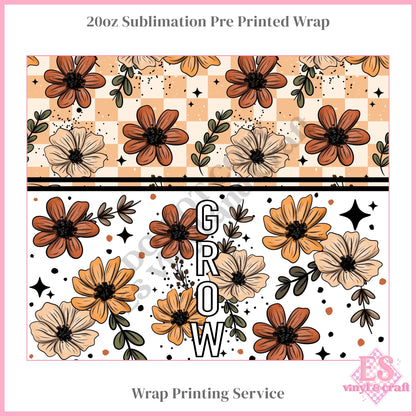Grow - Full 20oz Tumbler Sublimation Print