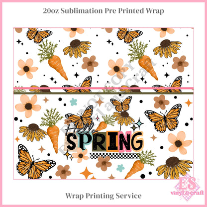 Spring - Full 20oz Tumbler Sublimation Print
