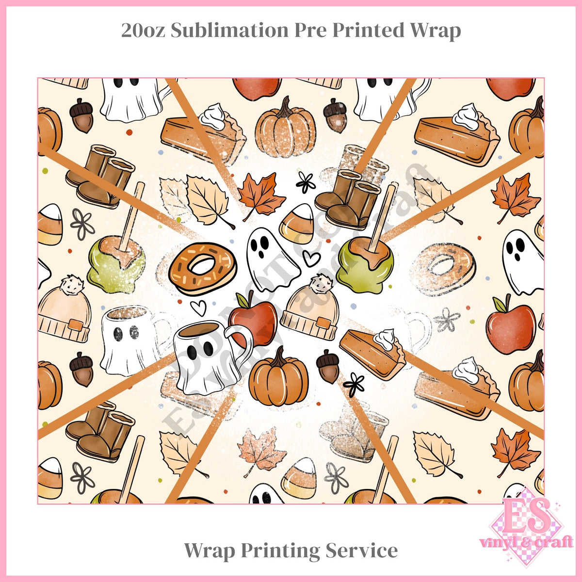 Autumn Things - Full 20oz Tumbler Sublimation Print