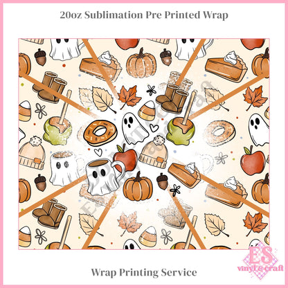 Autumn Things - Full 20oz Tumbler Sublimation Print