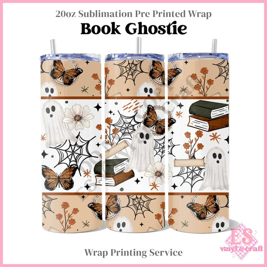Book Ghostie - Full 20oz Tumbler Sublimation Print