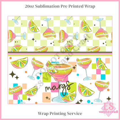 Margs - Full 20oz Tumbler Sublimation Print
