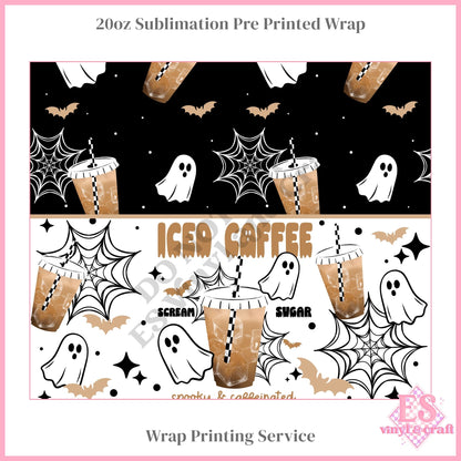 Iced Coffee Scream - Full 20oz Tumbler Sublimation Print