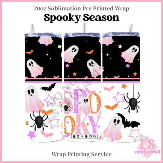Spooky Season - Full 20oz Tumbler Sublimation Print