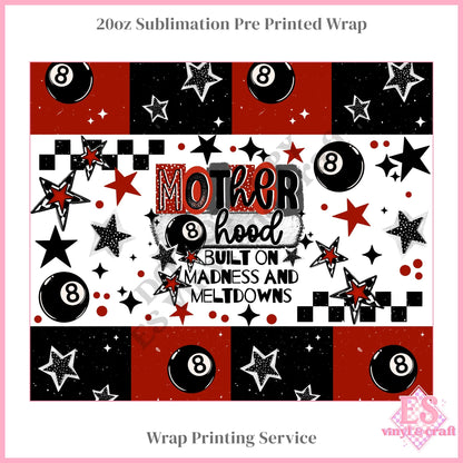 Red Motherhood - Full 20oz Tumbler Sublimation Print