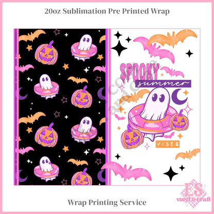 Spooky Summer - Full 20oz Tumbler Sublimation Print