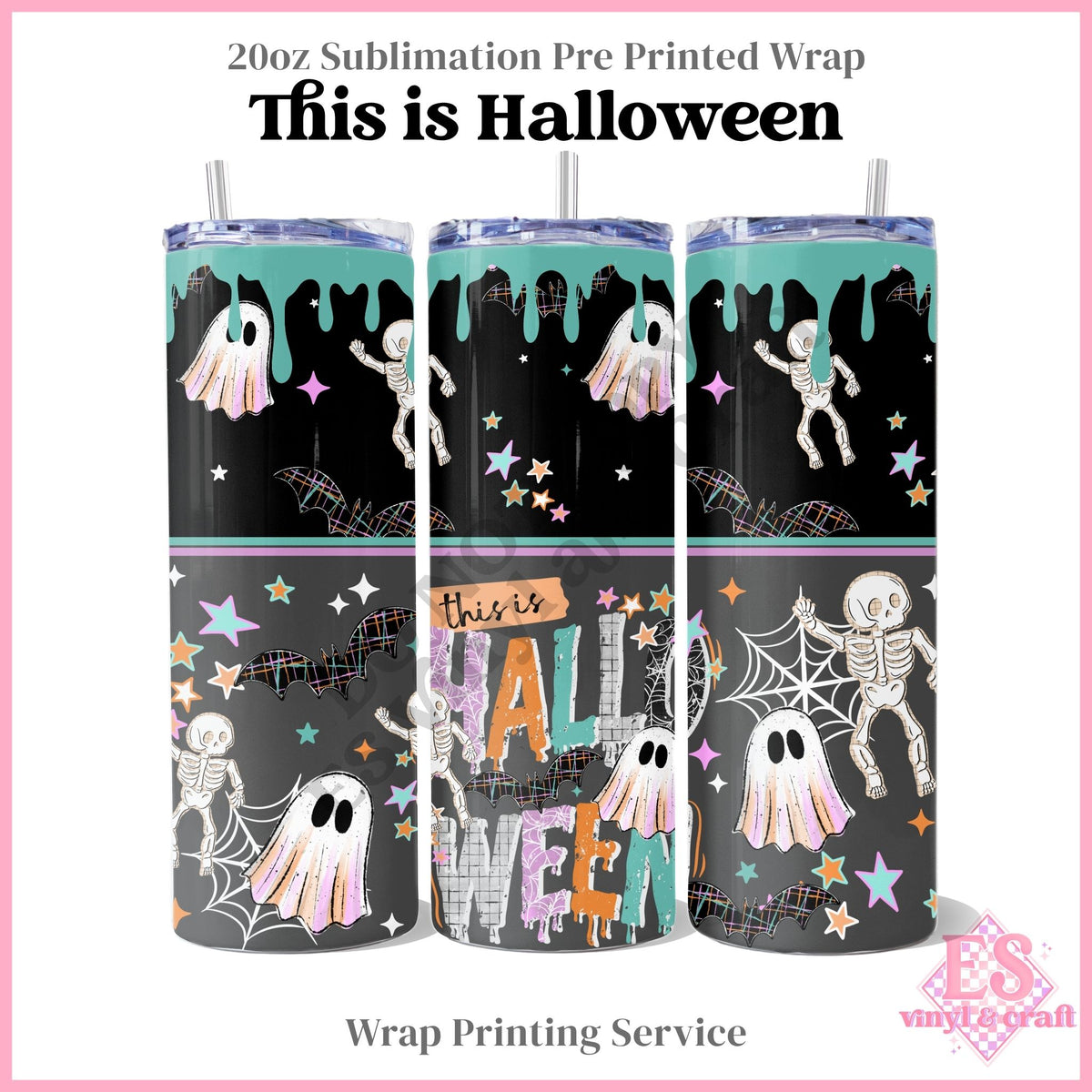 This is Halloween - Full 20oz Tumbler Sublimation Print