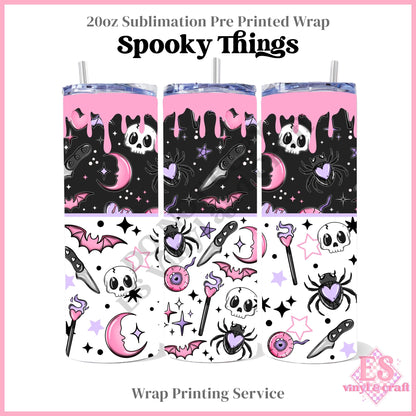 Spooky Things - Full 20oz Tumbler Sublimation Print