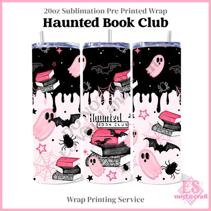 Haunted Book Club - Full 20oz Tumbler Sublimation Print