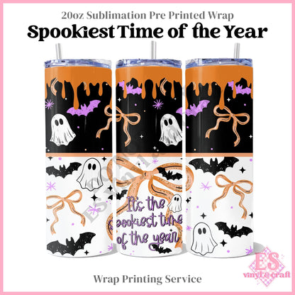 Spookiest Time of the Year - Full 20oz Tumbler Sublimation Print
