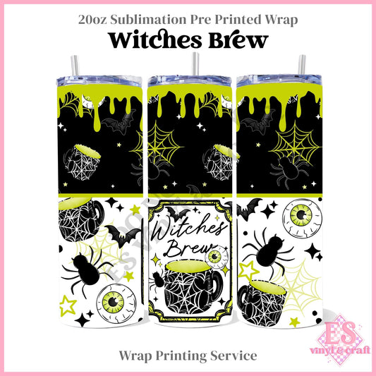 Witches Brew - Full 20oz Tumbler Sublimation Print