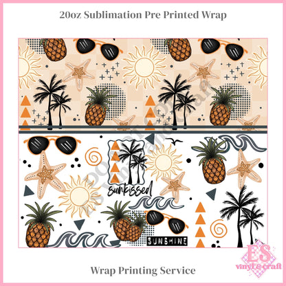 Sunkissed - Full 20oz Tumbler Sublimation Print
