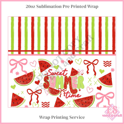 Sweet Summertime - Full 20oz Tumbler Sublimation Print