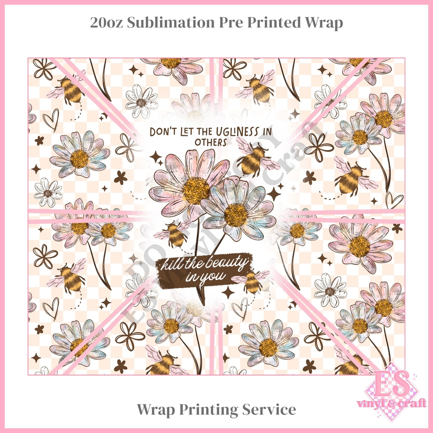 Beauty in You - Full 20oz Tumbler Sublimation Print