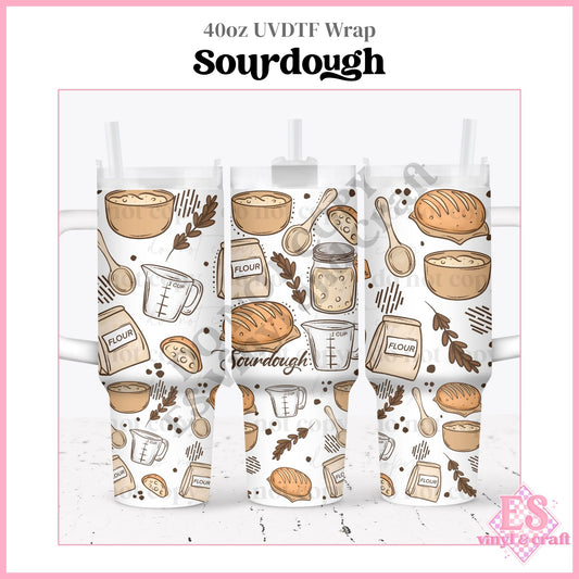 Sourdough - 40oz Tumbler Wraps - UVDTF (Top & Bottom)
