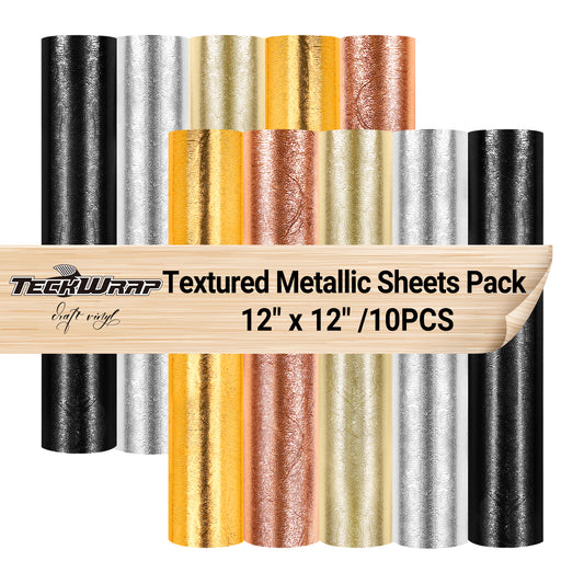 Teckwrap Metallic Textured Sheet Pack & Transfer Tape