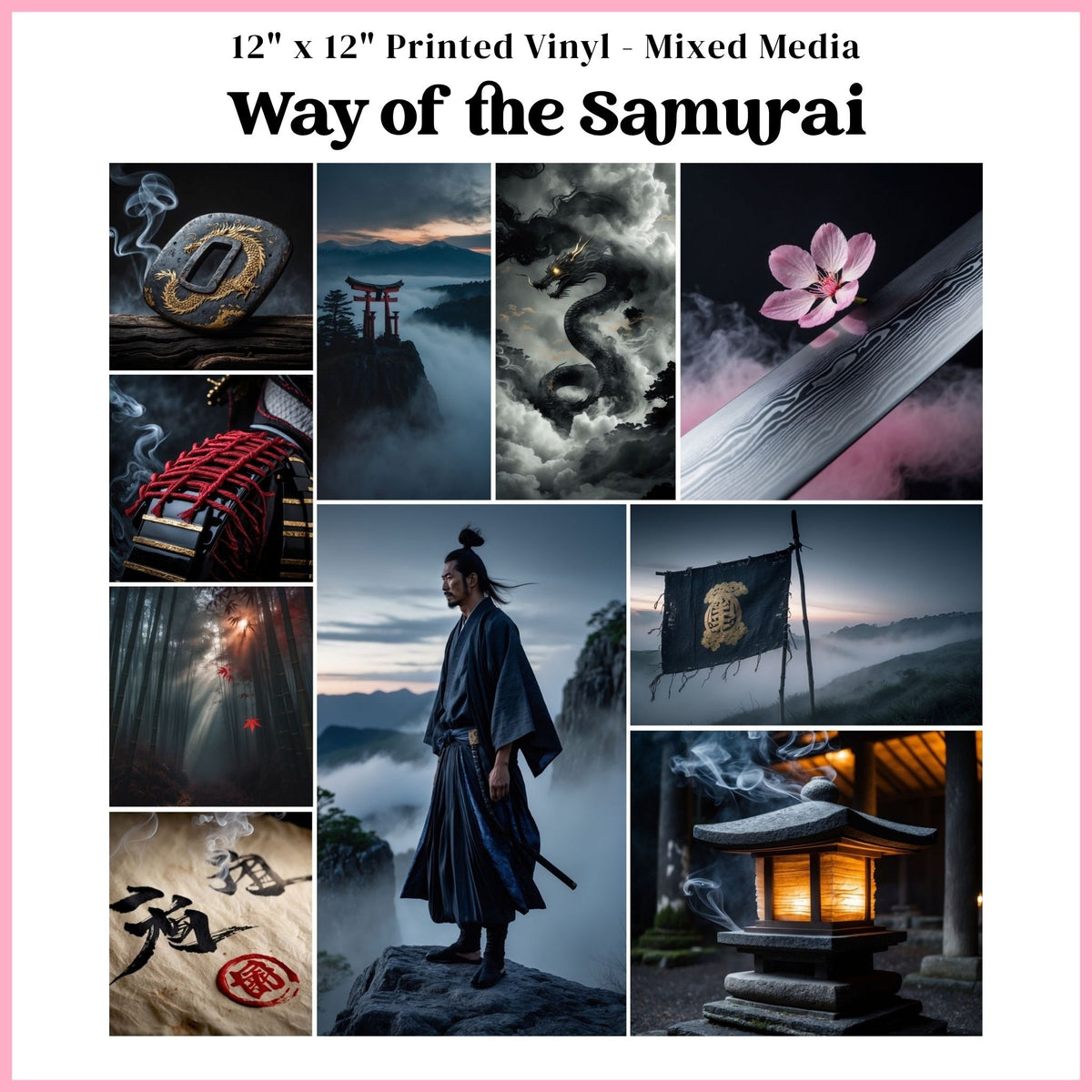 Way of the Samurai - Mixed Media Vinyl 12"x12" Sheet