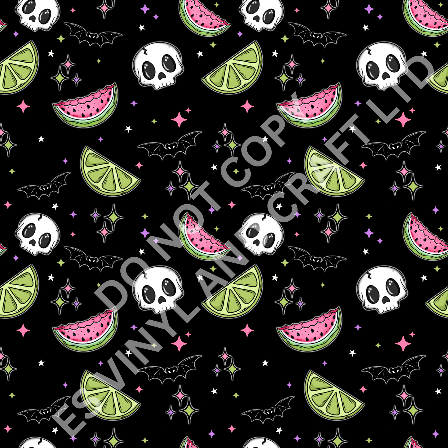 Spooky Summer (No Wording) - Holographic or Normal Printed Vinyl (A4 or 12"x12") image 2
