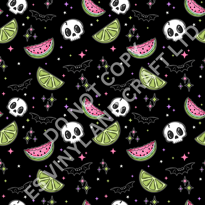 Spooky Summer (No Wording) - Holographic or Normal Printed Vinyl (A4 or 12"x12") image 2