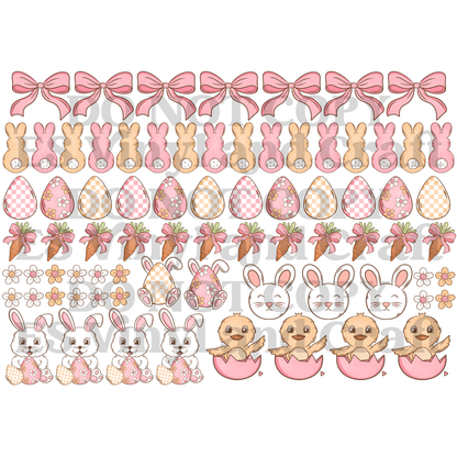 Easter 1 Element Sheet - UVDTF (A4 Sheet) 210mm x 300mm image 1