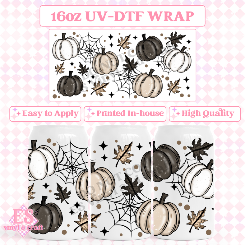 Hello Autumn - 16oz Beer Can / Libbey UV-DTF image 0