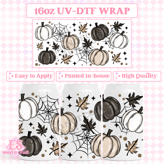 Hello Autumn - 16oz Beer Can / Libbey UV-DTF image 0