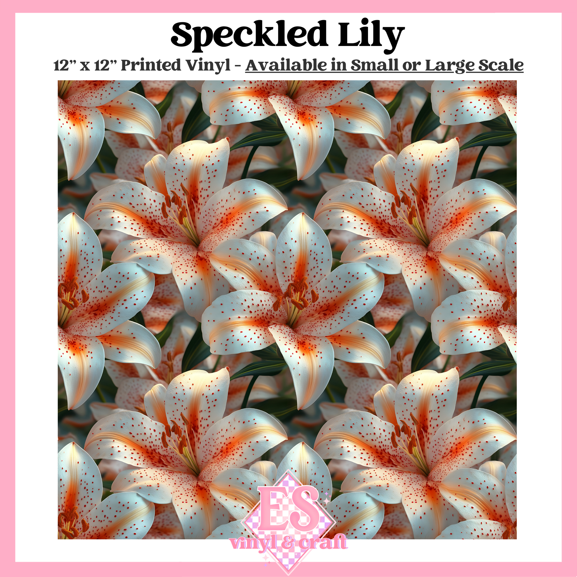 Speckled Lily - Small or Large Scale Options - 12" x 12" Sheet image 0