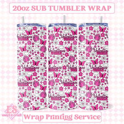 Valentine's Vibes (Seamless) - Full 20oz Tumbler Sublimation Print image 0
