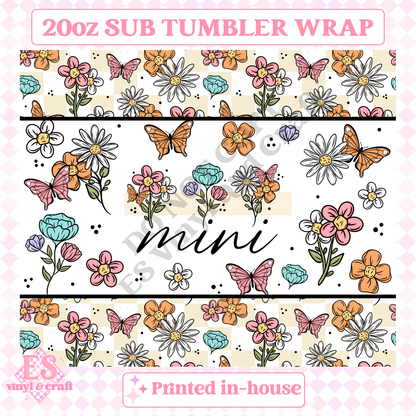 Mum, Mama or Mini - Full 20oz Tumbler Sublimation Print image 5
