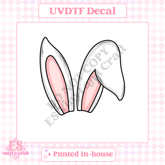 Bunny Ears - UV-DTF Decal Transfer image 0