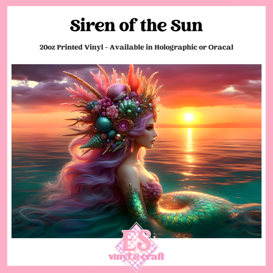 Siren of the Sun - 20oz Printed Tumbler Self Adhesive Vinyl image 0